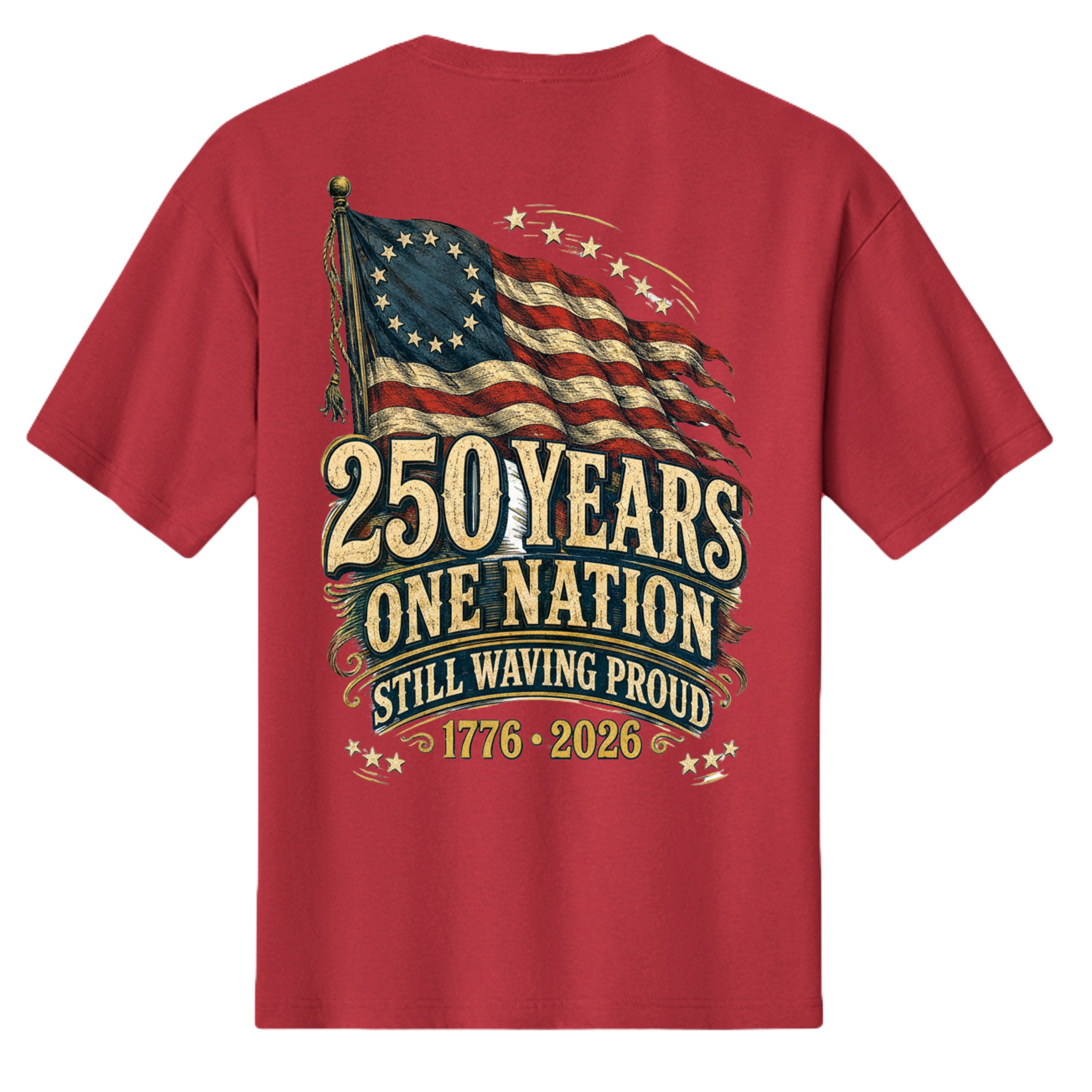 Vintage Red - 3010C - BACK